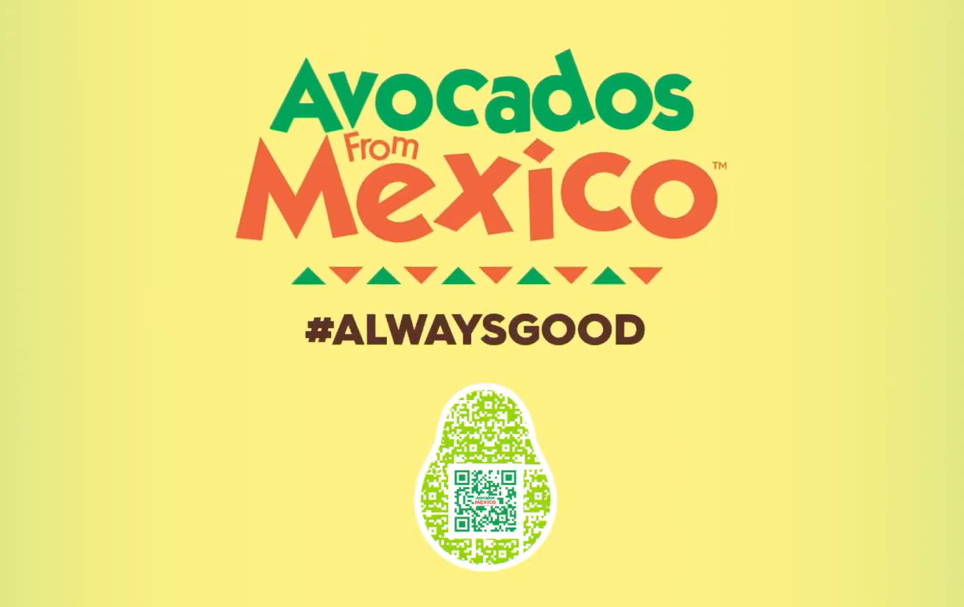 avocados from mexico qr code advertising example